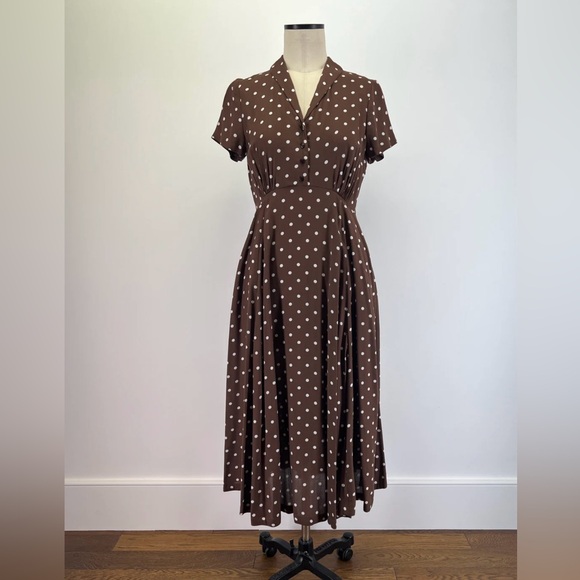 Emily And Fin Dresses & Skirts - EMILY AND FIN | Adele Toffee Spot Dress [Sample Sale Item!]